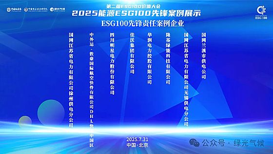 �ڶ���ESG100�rֵ�������2025��Դ�c�P(gu��n)�I�a(ch��n)�I(y��)�߶�Փ����ESG100����չʾ����ھ����_